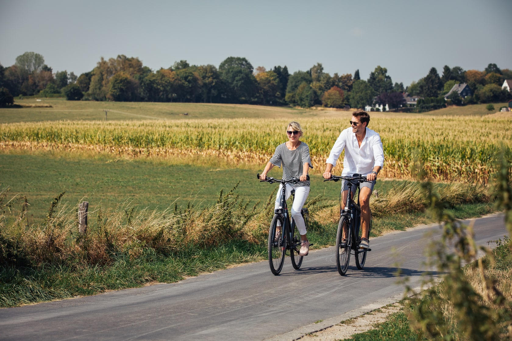 balade en vélo sur route